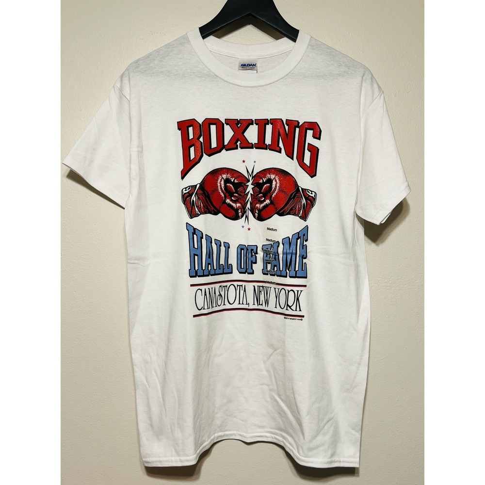 Boxing Hall of Fame T Shirt Canastota NY Gloves Graphic Tee Men M NWT